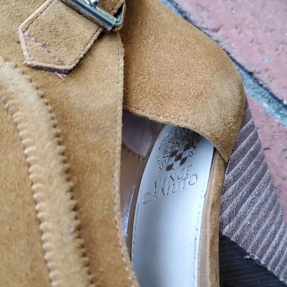 VC suede peep toe heels- sz. 9.5 - Picture 6 of 9